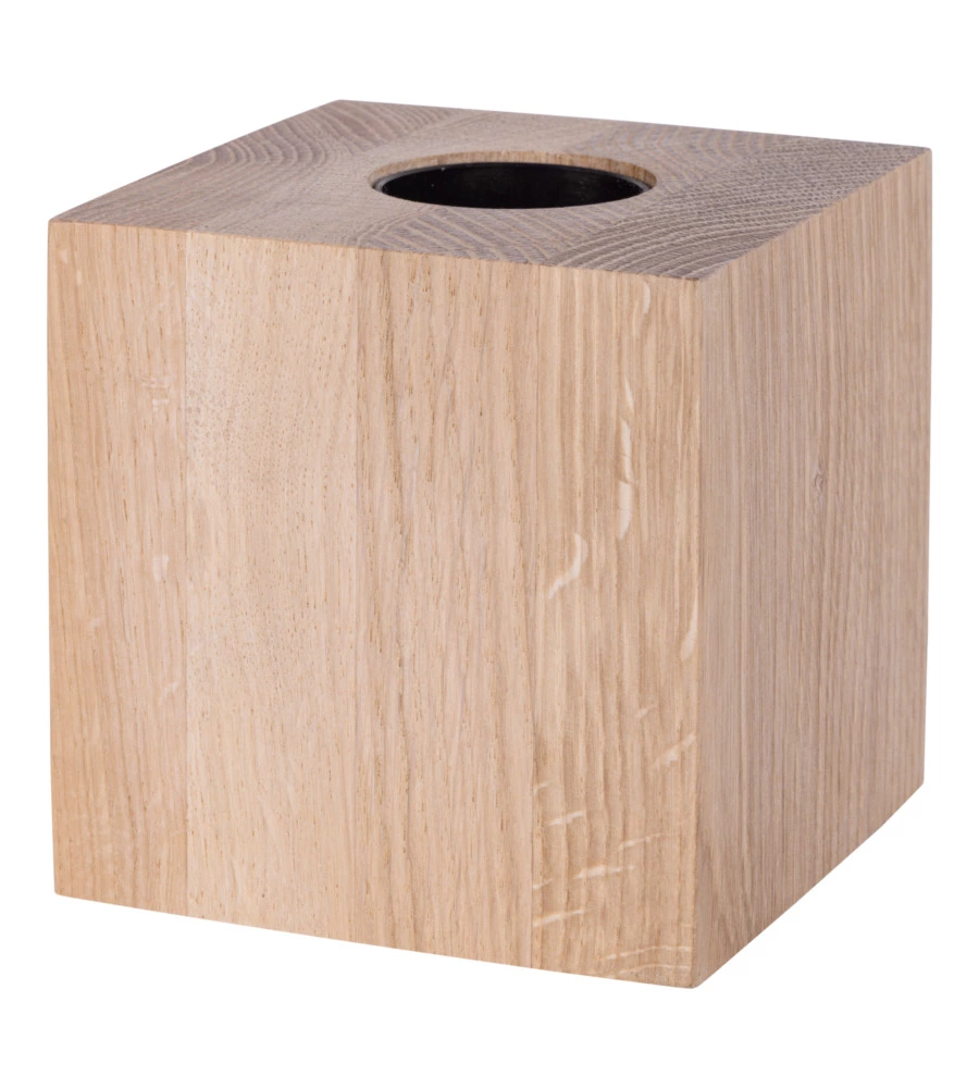 LAMPADA DA TAVOLO ONLI "FOFI" QUADRATA LEGNO DI ROVERE, E27